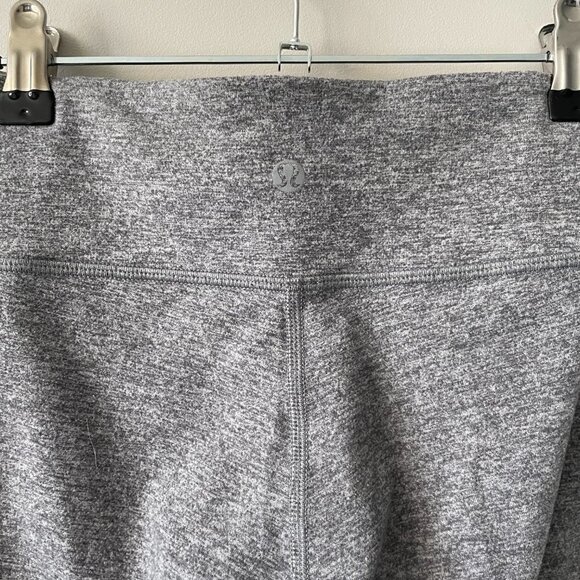 Lululemon Heathered Leggings High Rise Skinny Leg Gray 2 - Picture 7 of 7